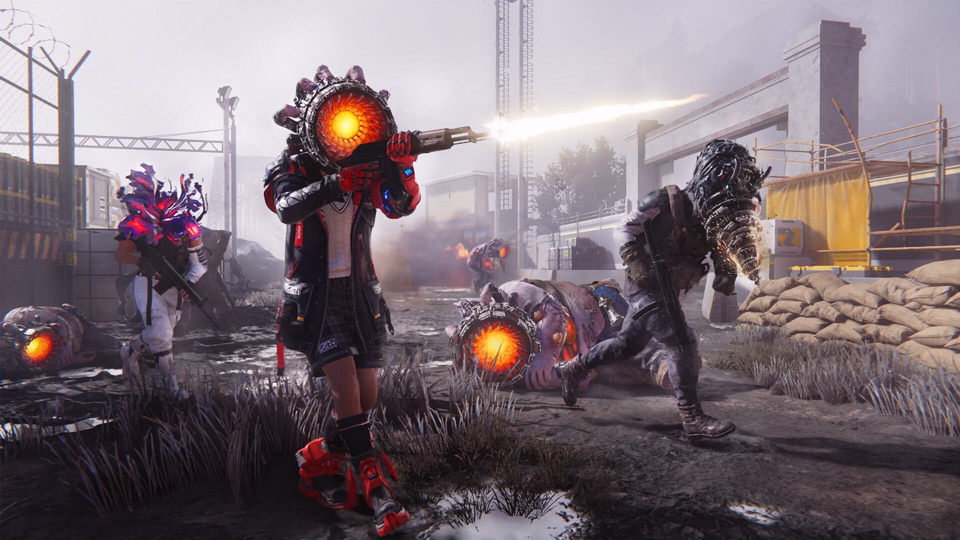 Mechanical enemies and survivors in Once Human