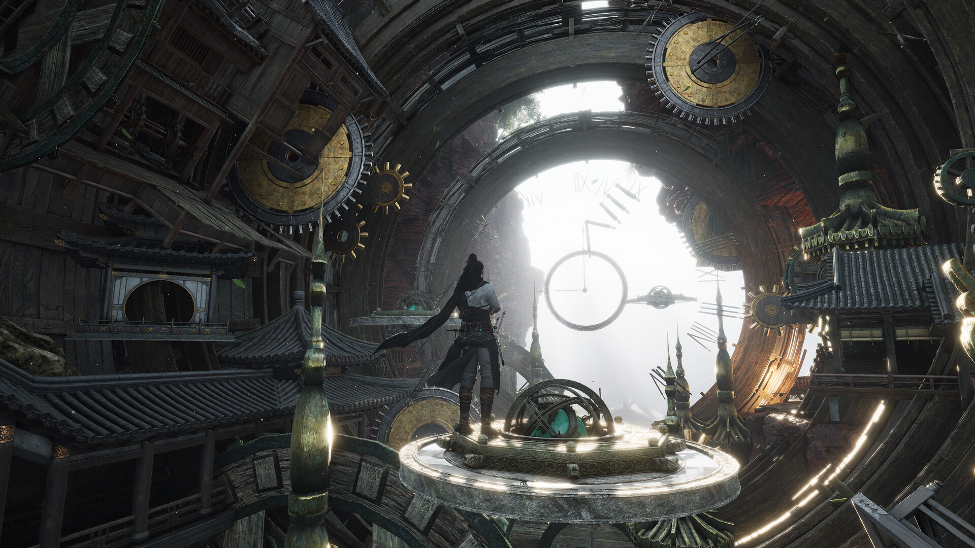 Circular hall and martial-arts setting in Where Winds Meet
